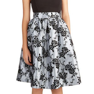 Modcloth - Geode - Blackelvet flocked party skirt